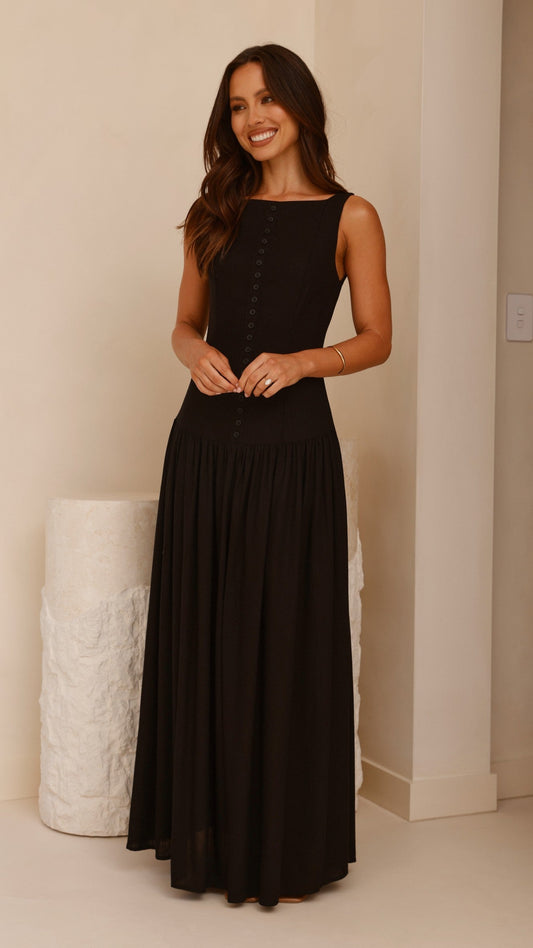 Kora Maxi Dress - Black