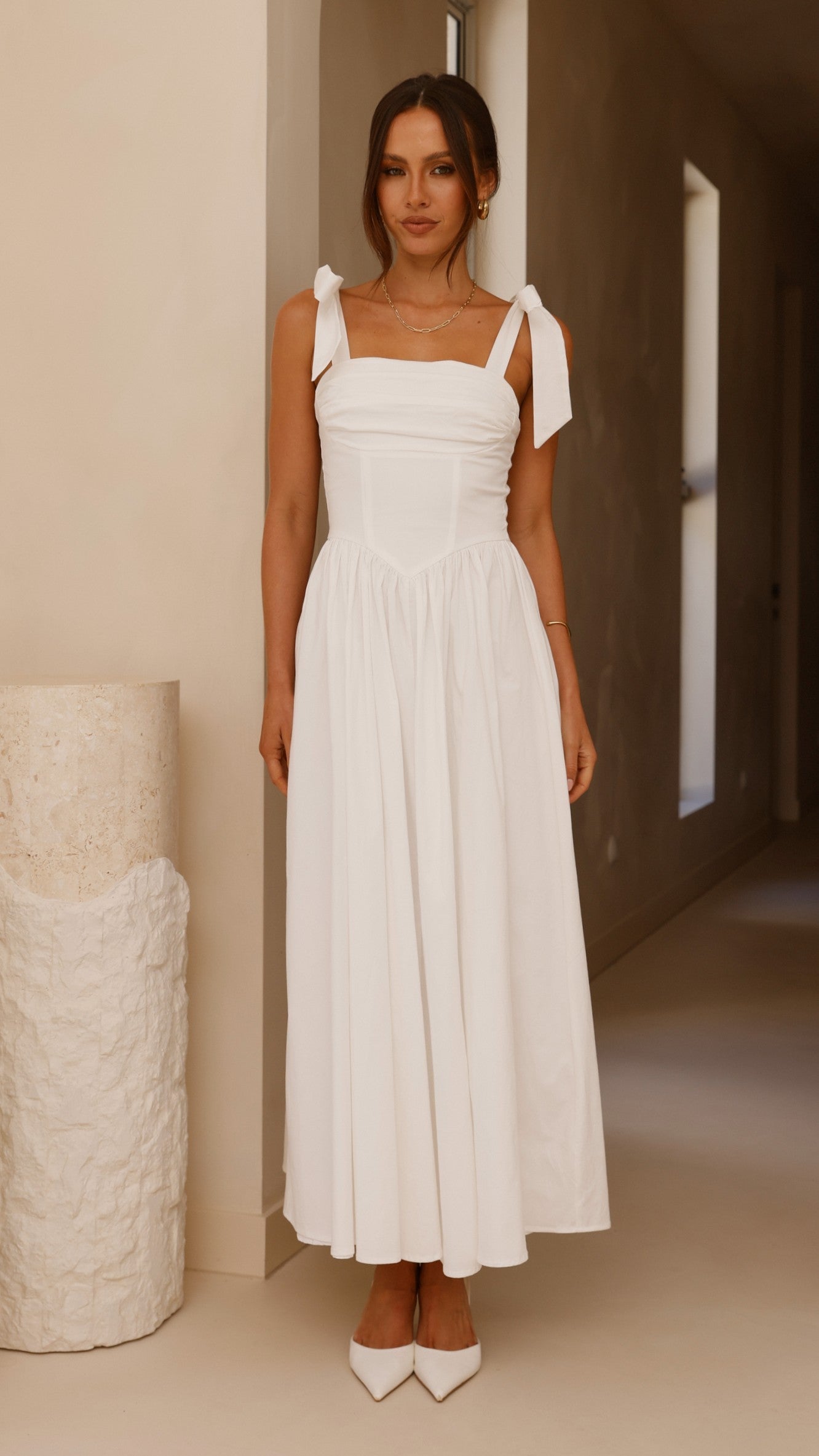 Haisley Maxi Dress - White