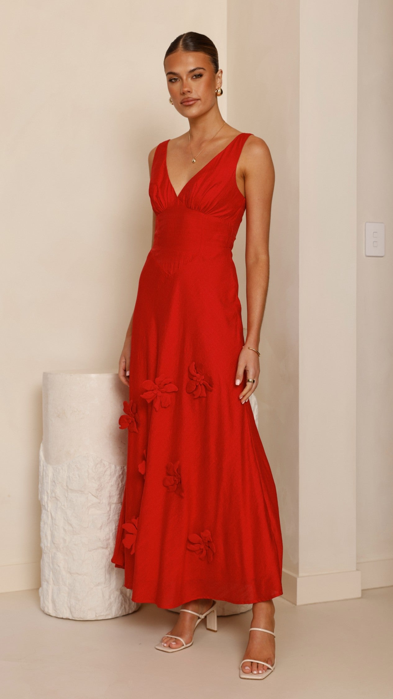 Lavara Maxi Dress - Red