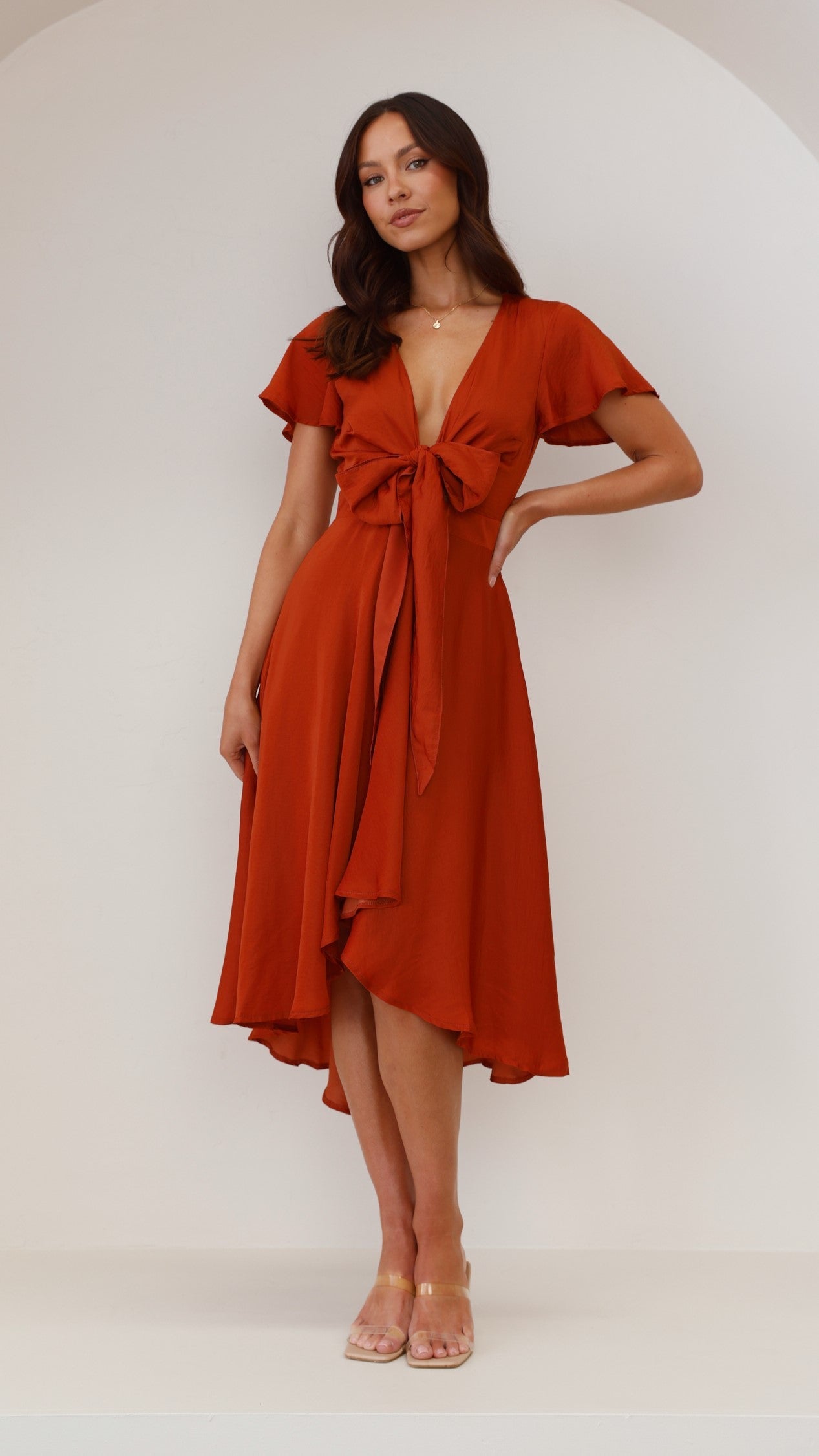 Sunny Daze Dress - Rust
