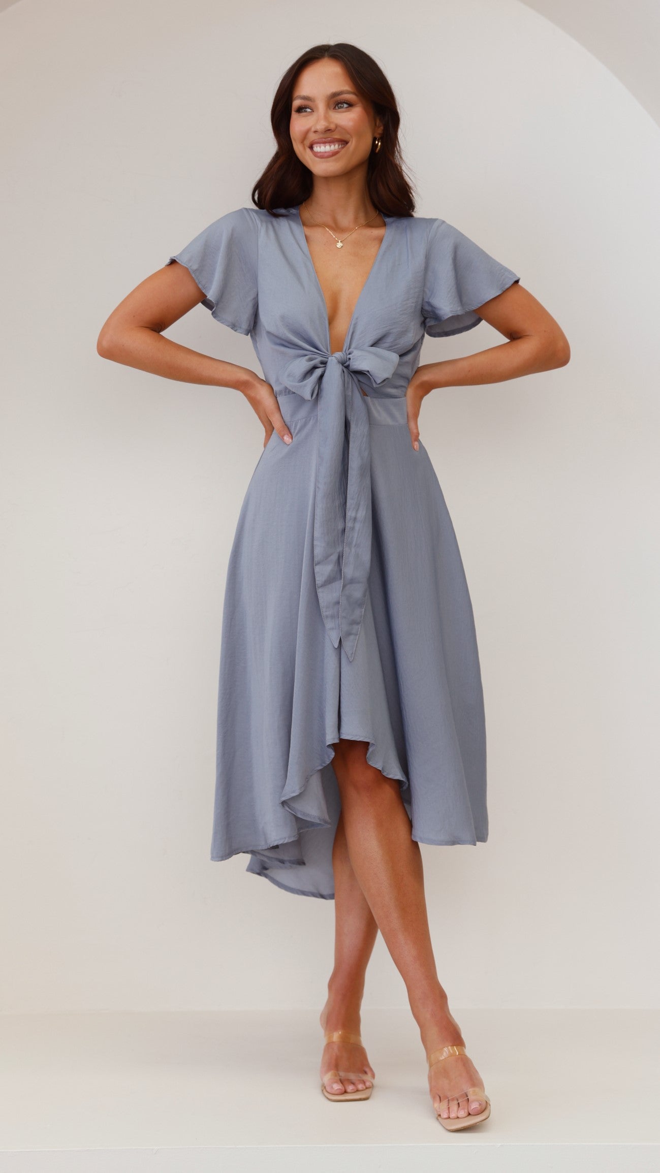 Sunny Daze Dress - Steel Blue