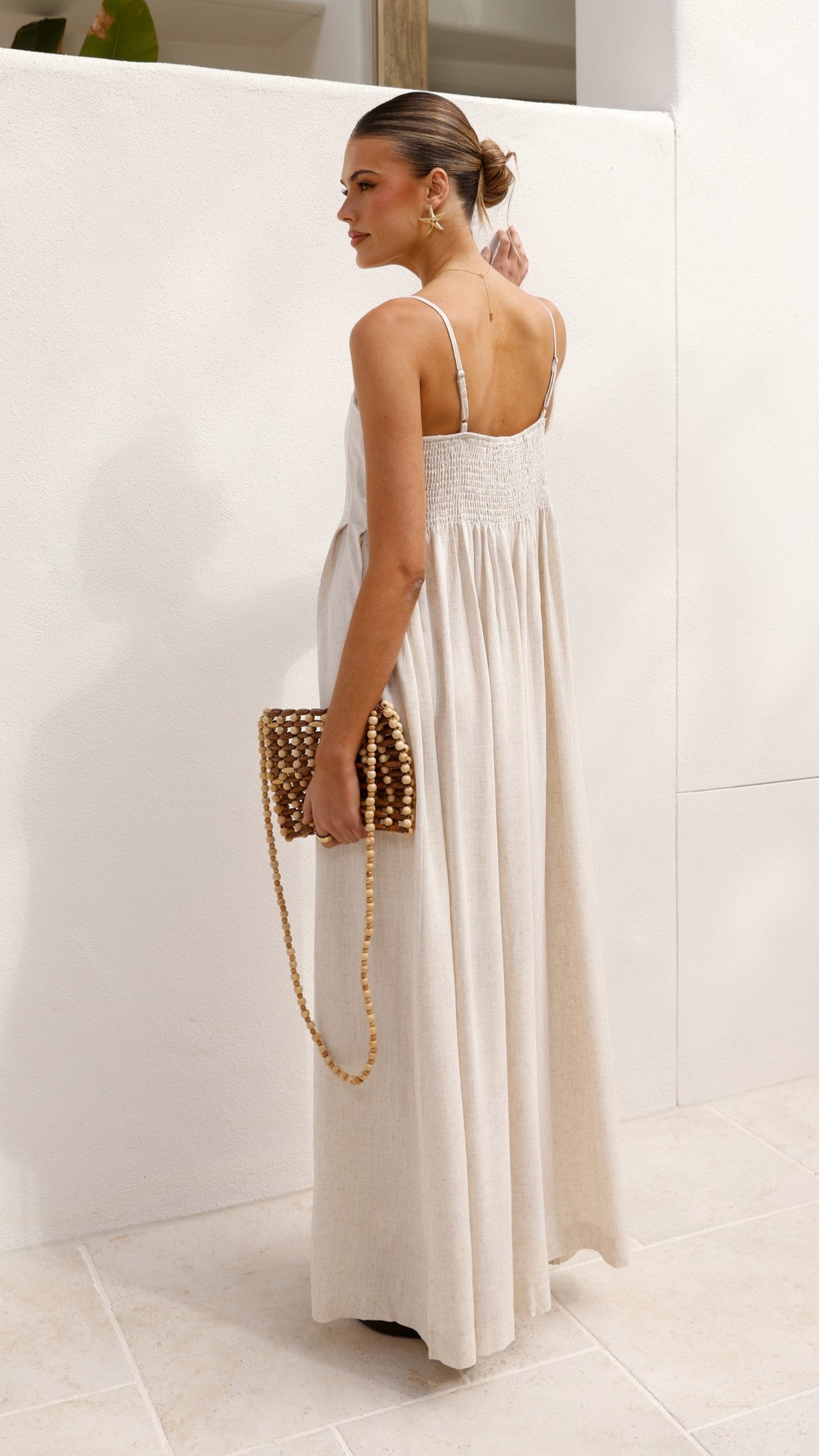 Pippy Maxi Dress - Natural