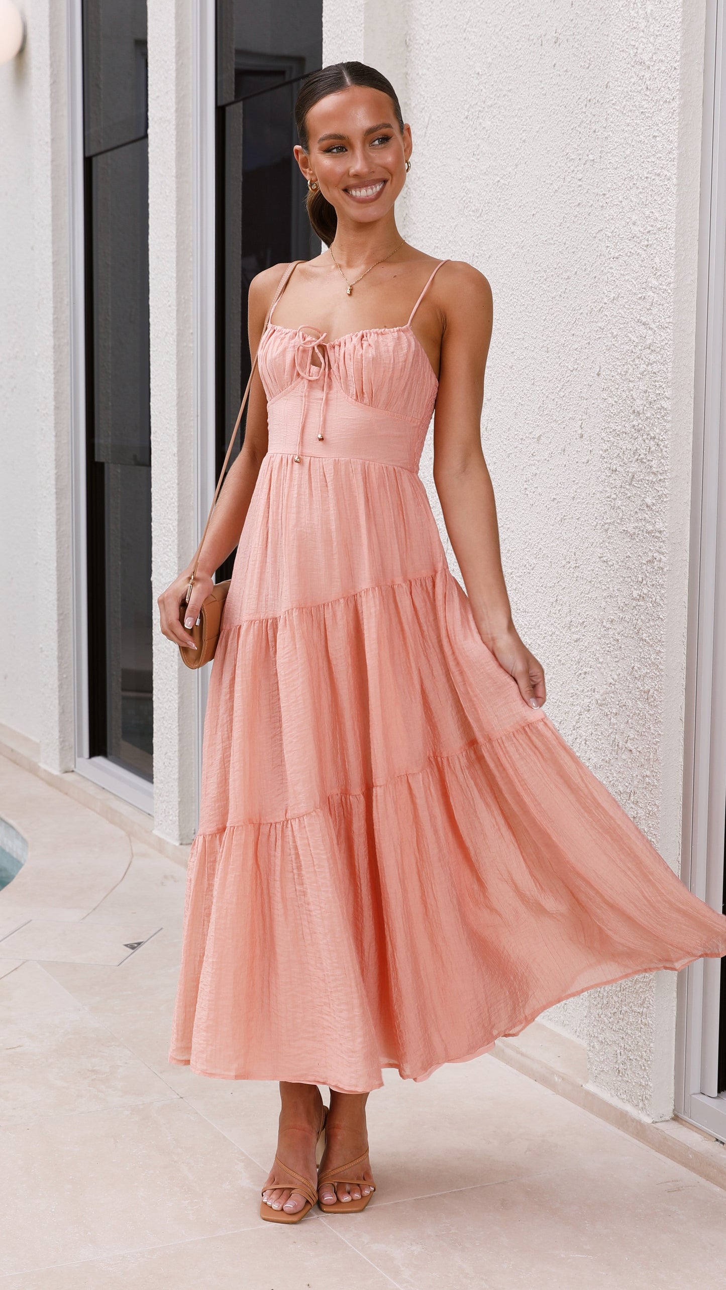 Cove Maxi Dress - Apricot