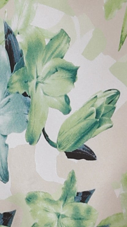 Oralia Maxi Dress - Green Floral
