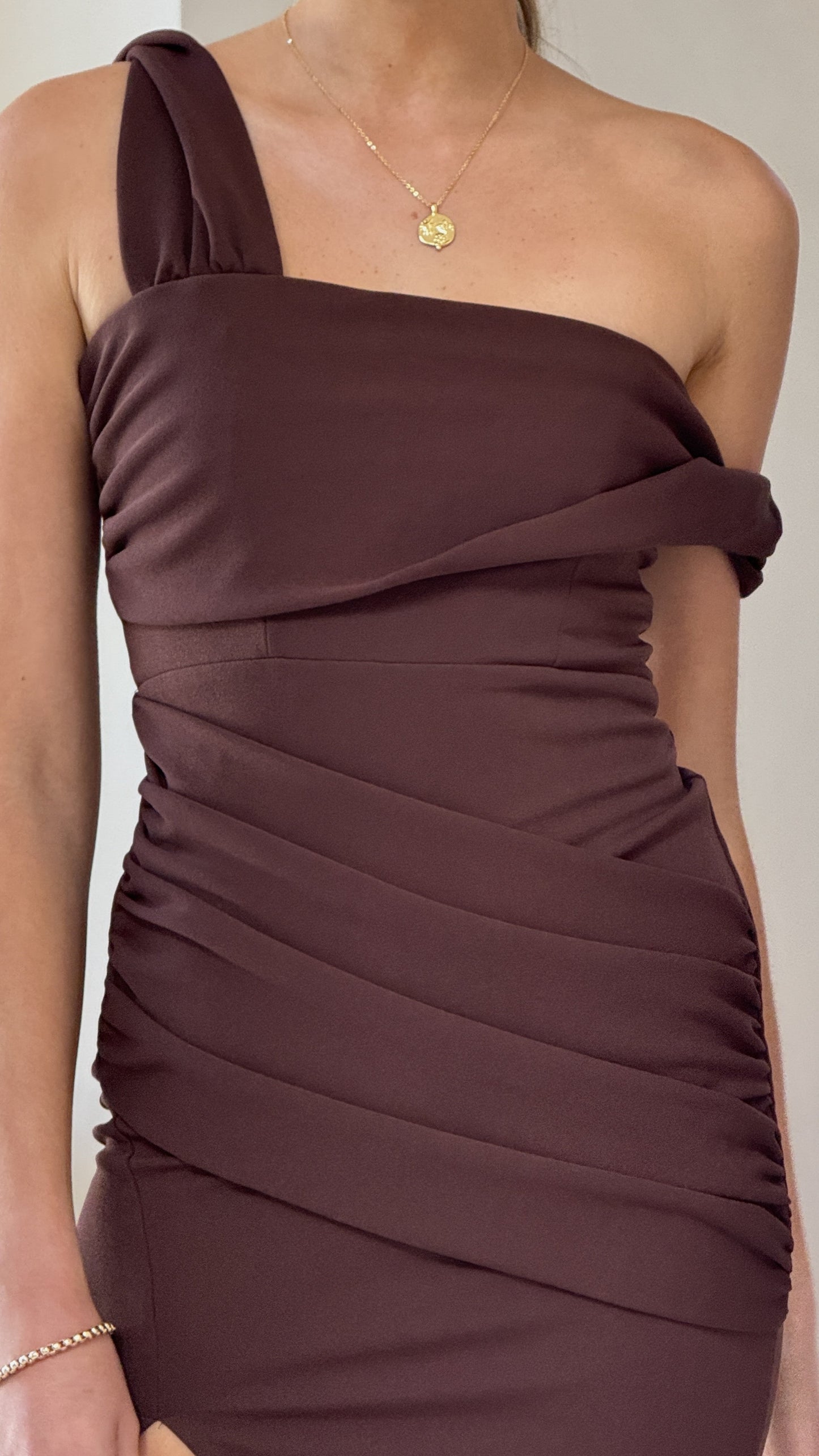 Gardenia Maxi Dress - Chocolate