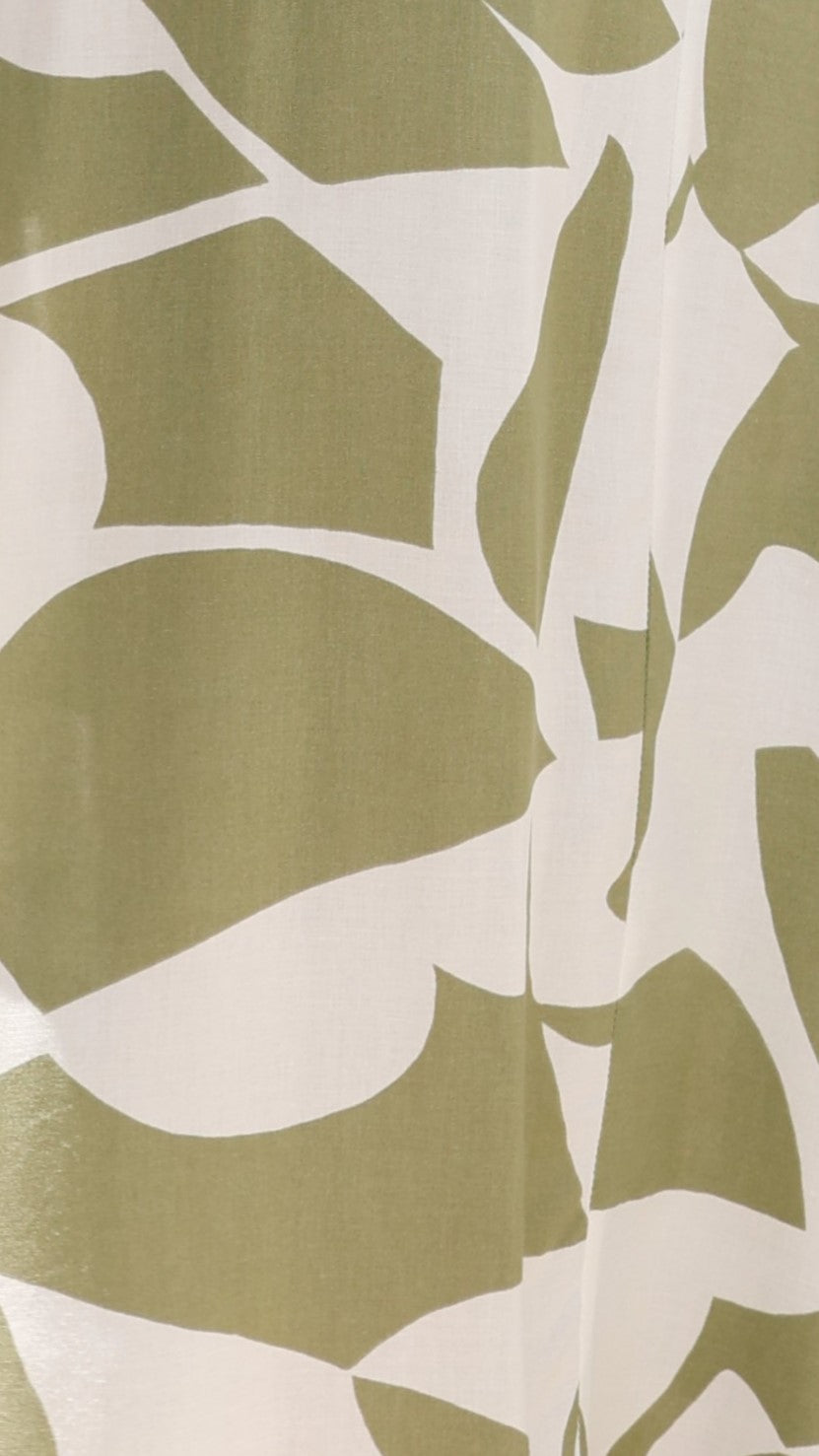 Poppi Mini Dress - Sage Print