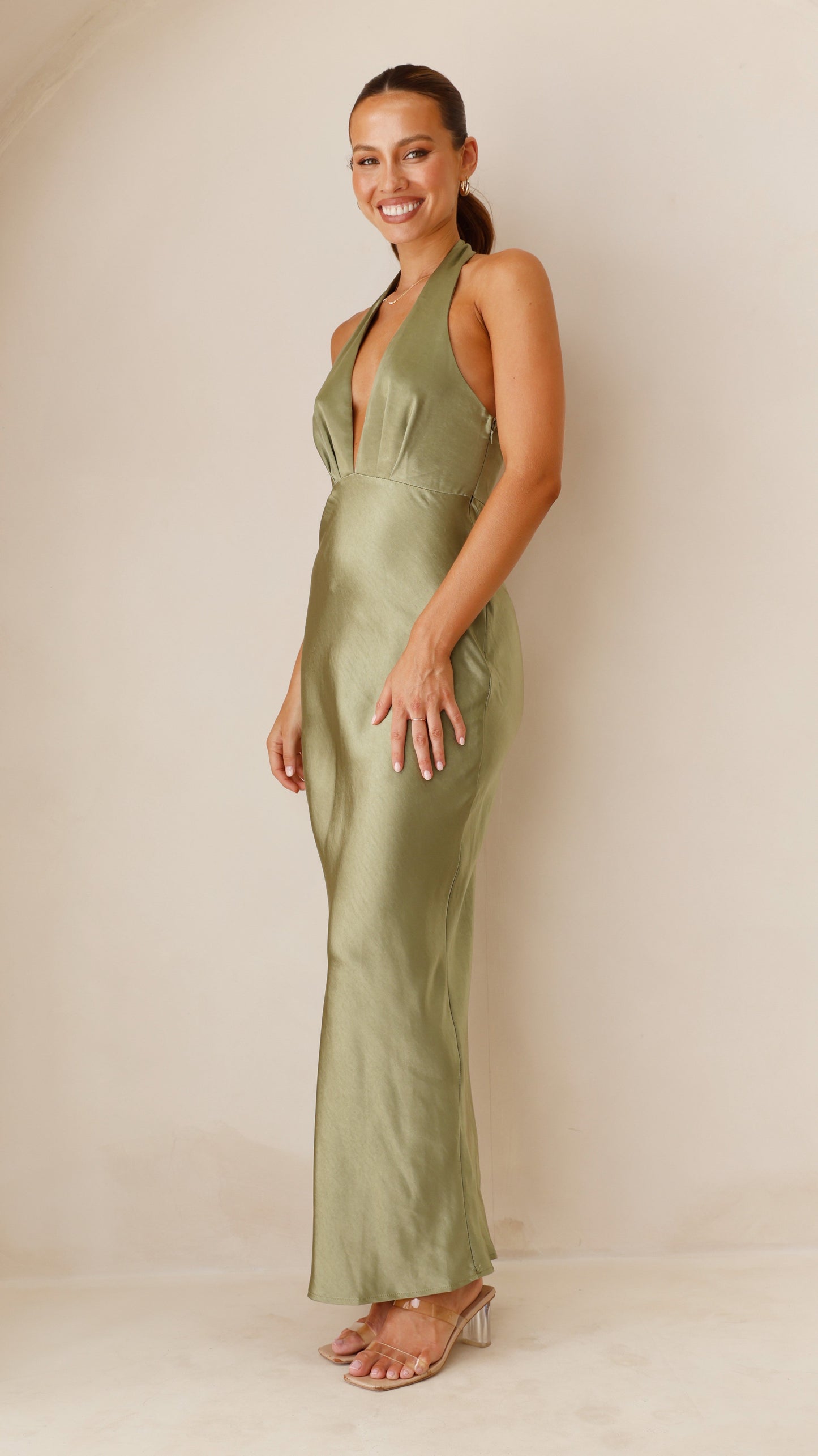 Chloe Maxi Dress - Olive