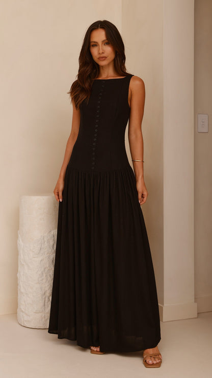 Kora Maxi Dress - Black