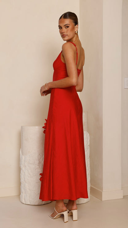 Lavara Maxi Dress - Red