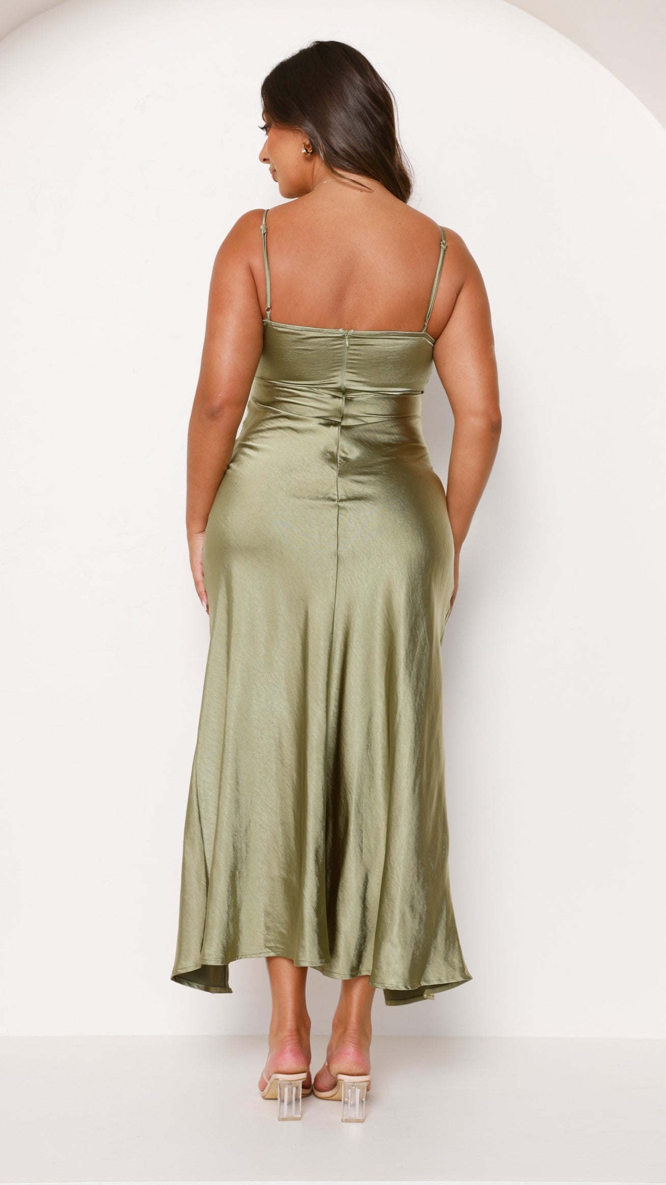 Elsa Midi Dress - Olive