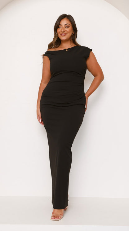 Lilah Maxi Dress - Black