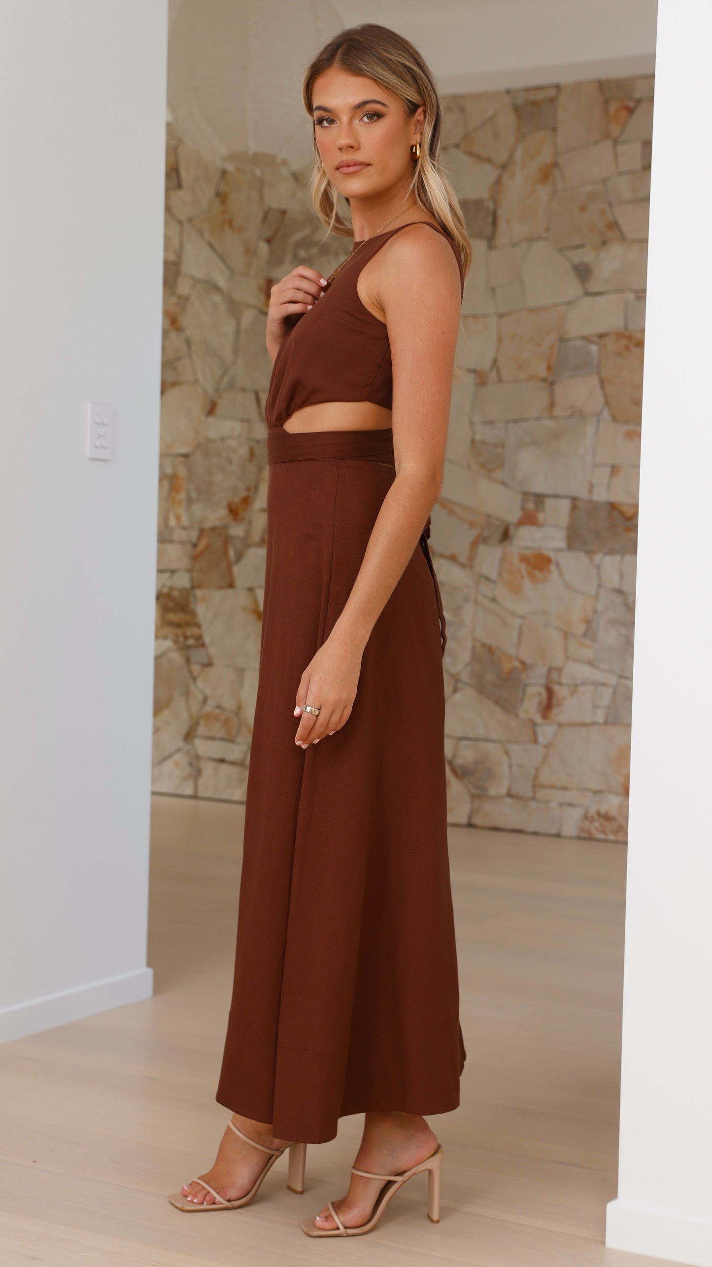 Kimberley Maxi Dress - Chocolate