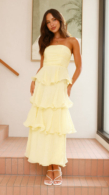 Lanica Maxi Dress - Yellow