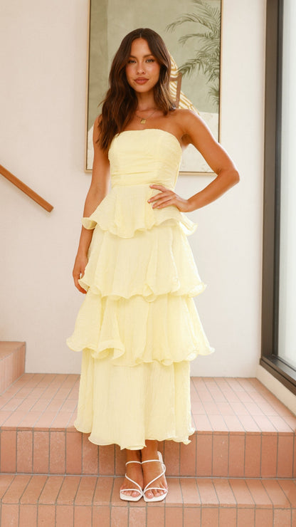 Lanica Maxi Dress - Yellow