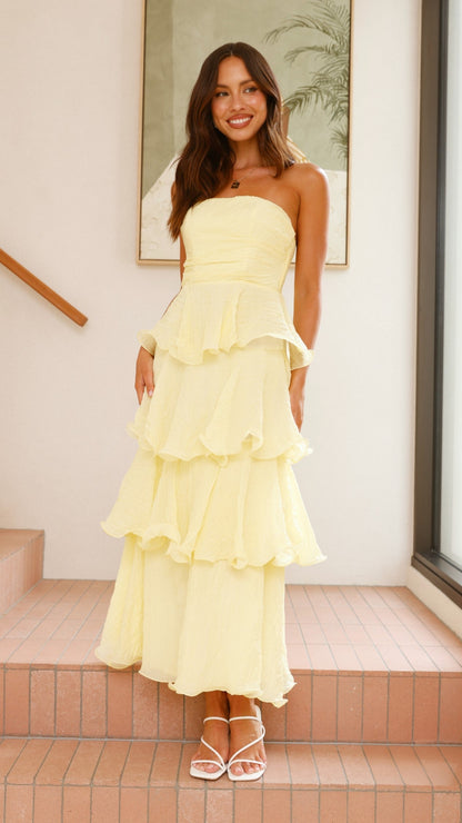 Lanica Maxi Dress - Yellow