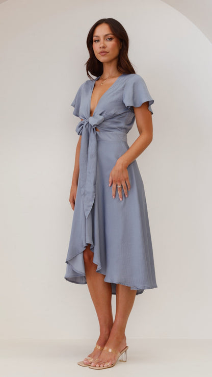 Sunny Daze Dress - Steel Blue