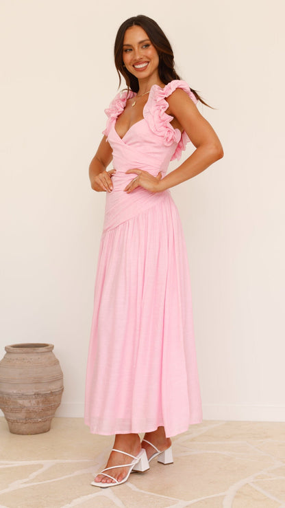 Alma Maxi Dress - Pink