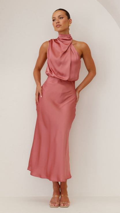 Esther Maxi Dress - Baked Rose