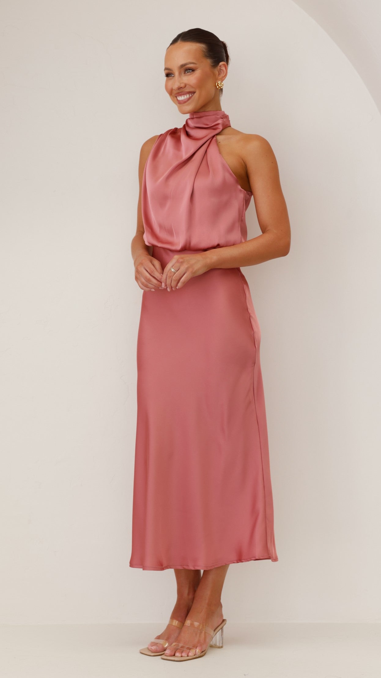 Esther Maxi Dress - Baked Rose