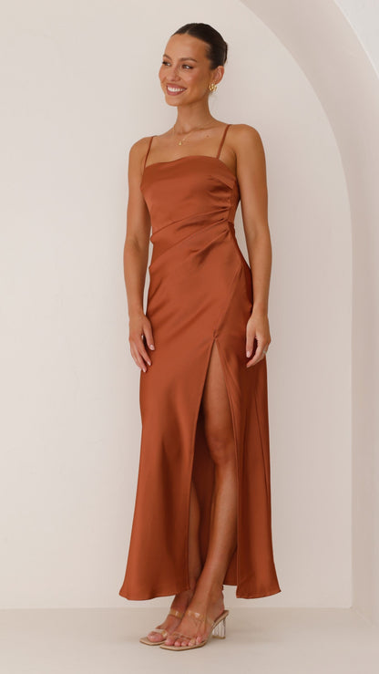 Ilana Maxi Dress - Copper