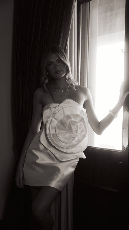 Paris Mini Dress - White