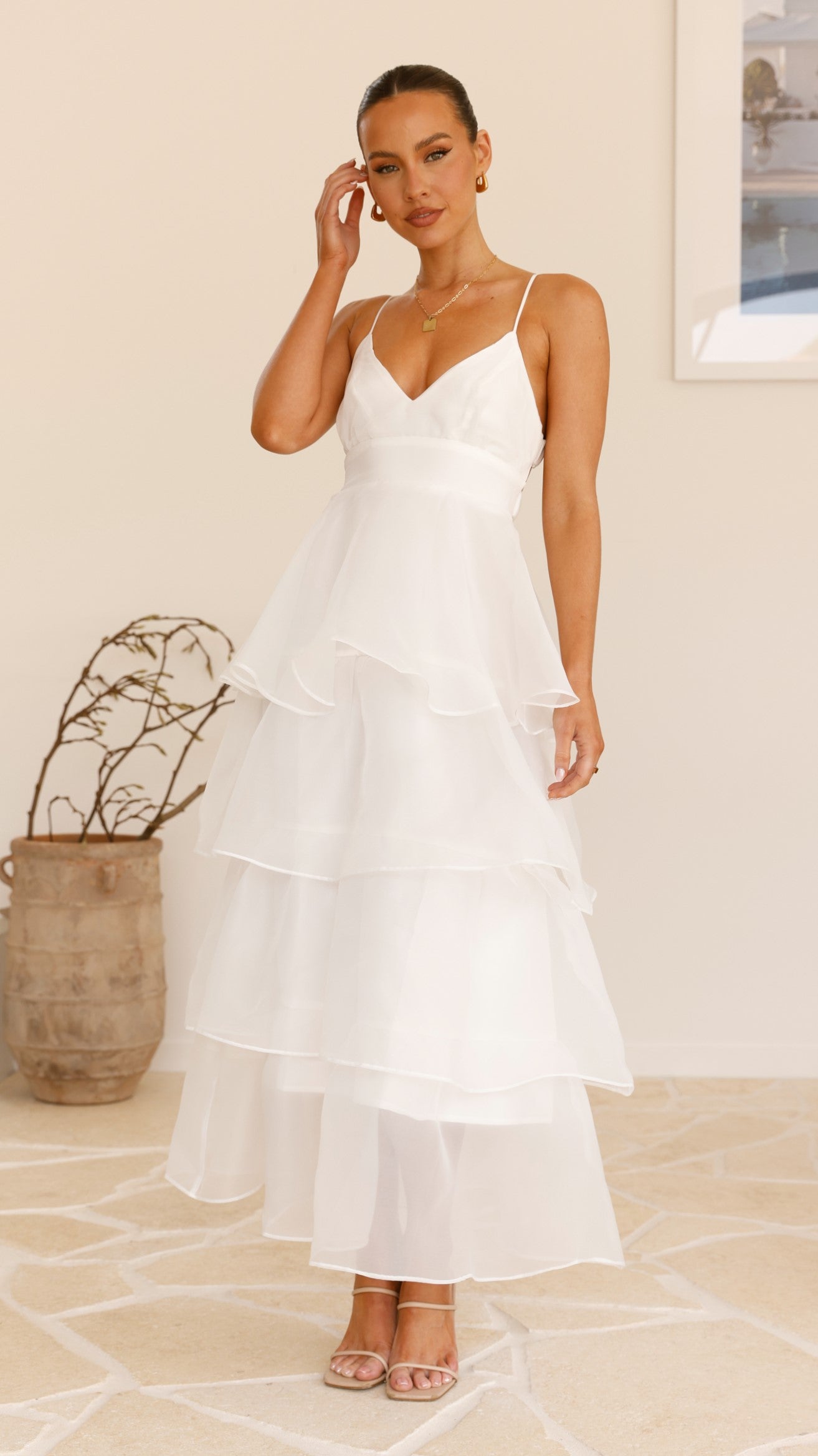 Shayla Maxi Dress - White