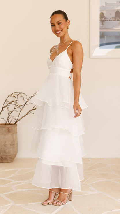 Shayla Maxi Dress - White