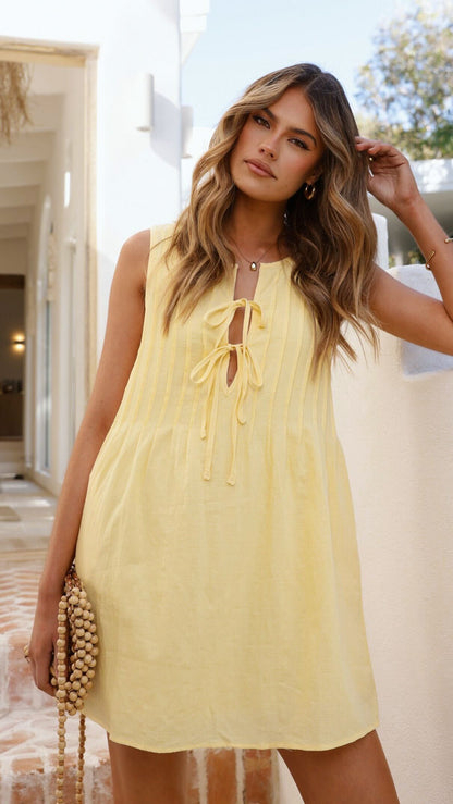 Sahara Mini Dress - Yellow