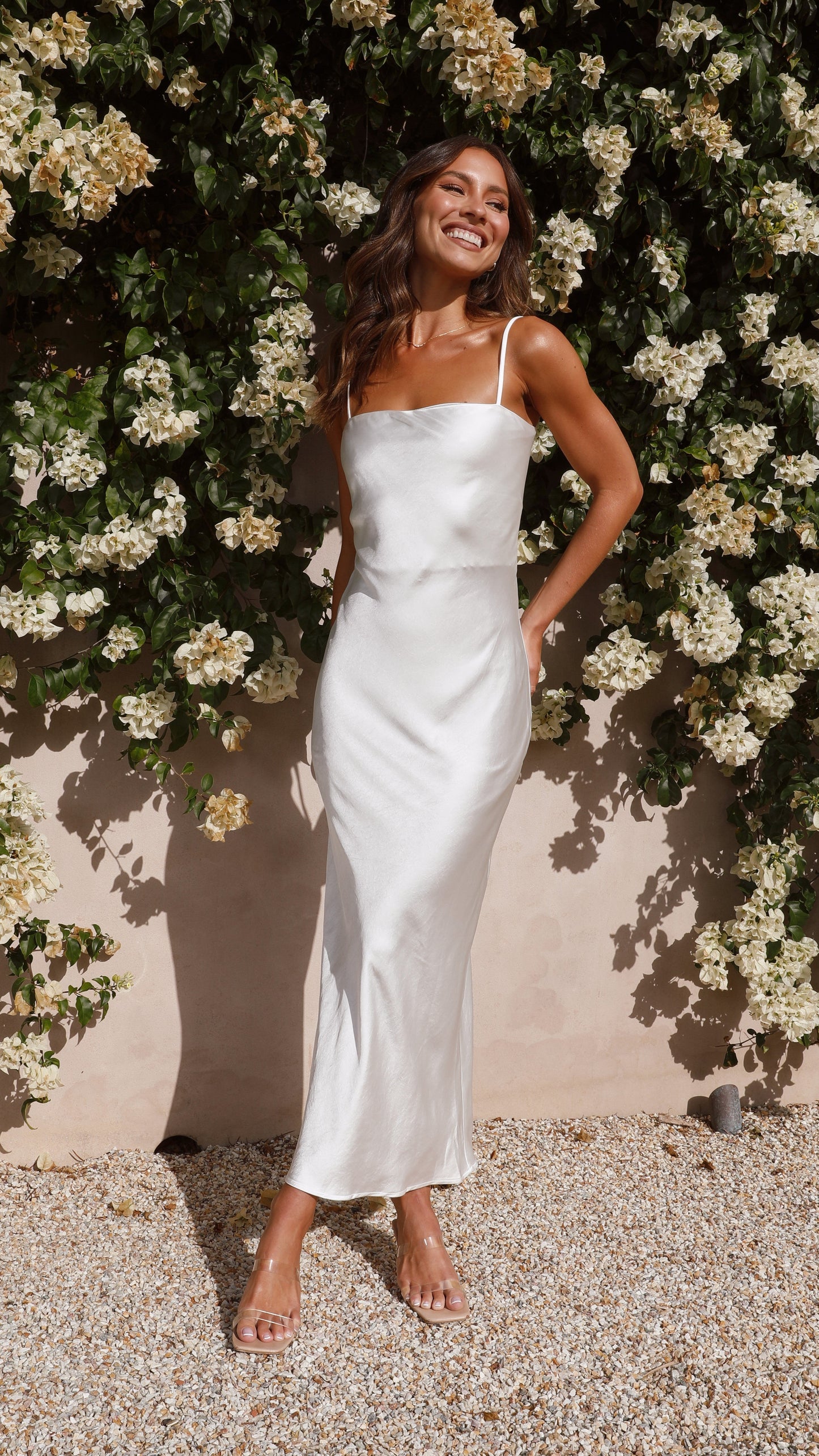 Keira Maxi Dress - Pearl