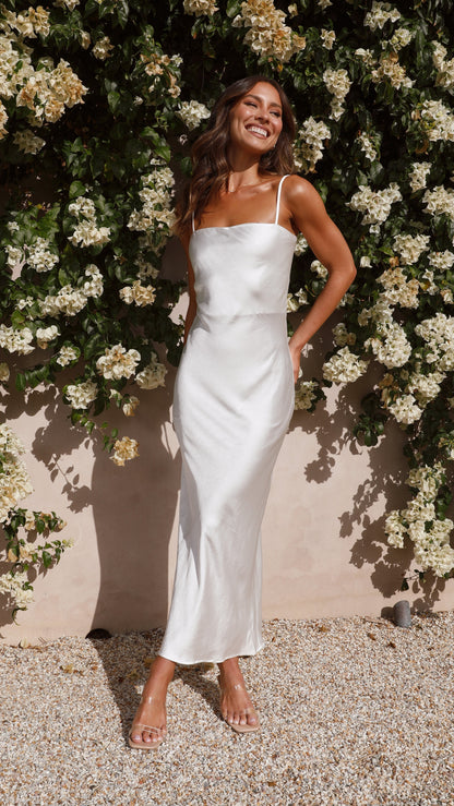 Keira Maxi Dress - Pearl