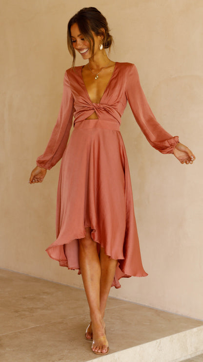 Starry Nights Dress - Baked Rose