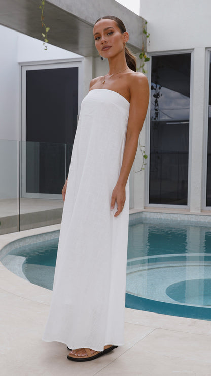 Connie Maxi Dress - White
