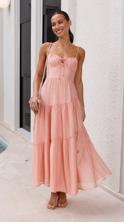 Cove Maxi Dress - Apricot