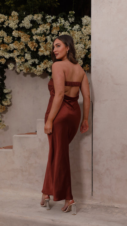 Gisele Maxi Dress - Rust