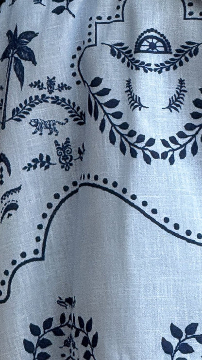 Xander Long Sleeve Mini Dress - Indigo