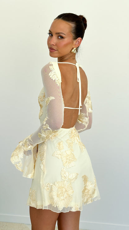 Lanesia Mini Dress - Yellow