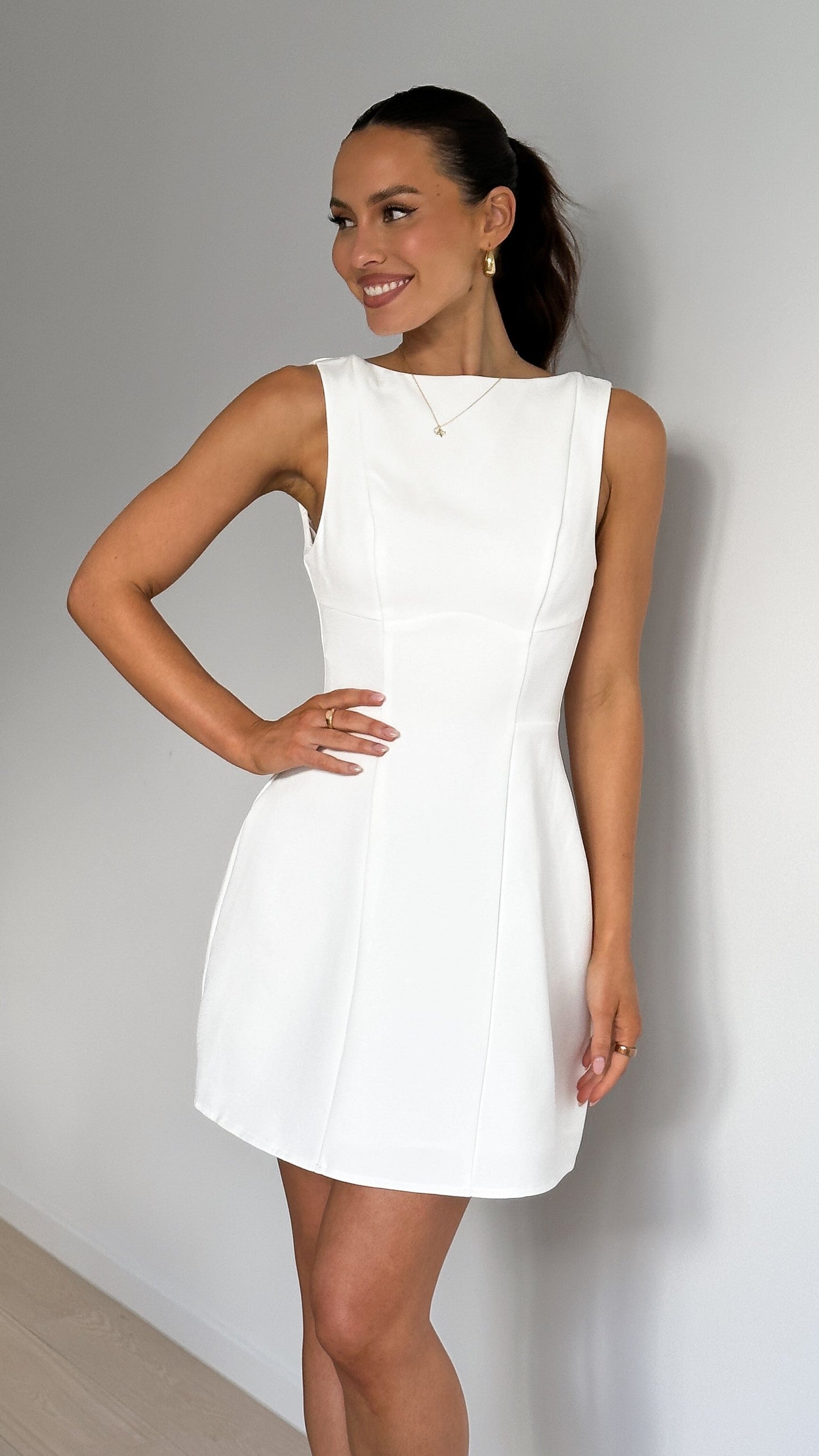 Rafiki Mini Dress - White