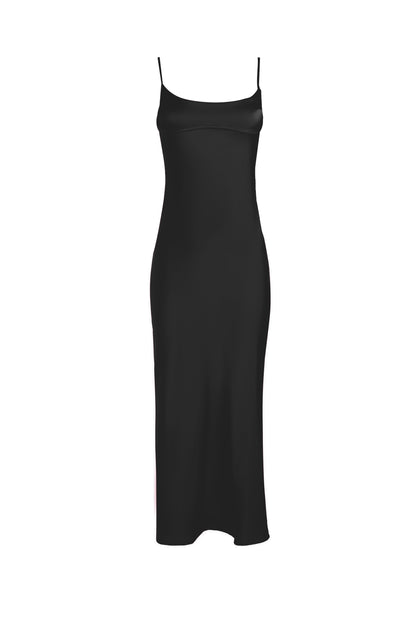 Pink Camis Satin Long Dresses Elegant Sleeveless Slip Holiday Party Dresses Sexy Casual Backless Summer Dresses Women 2023