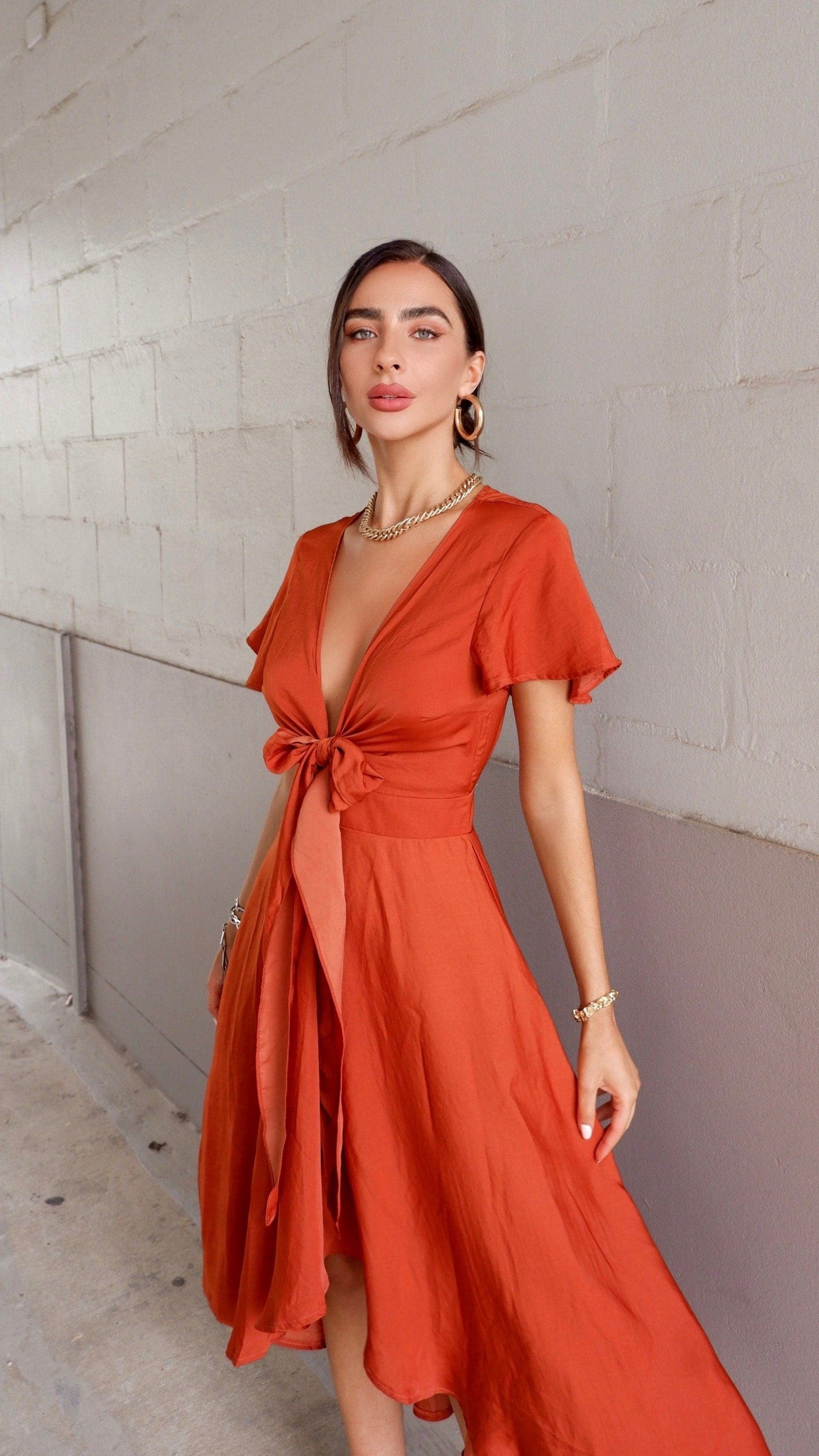 Sunny Daze Dress - Rust