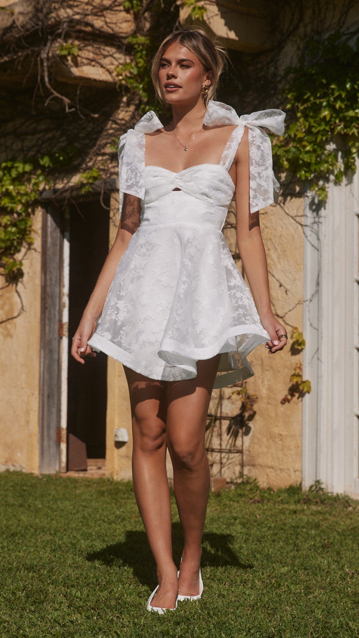Karis Mini Dress - White
