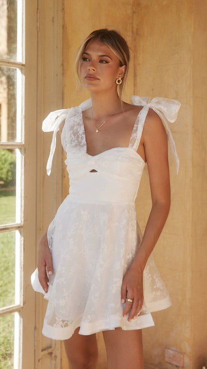 Karis Mini Dress - White