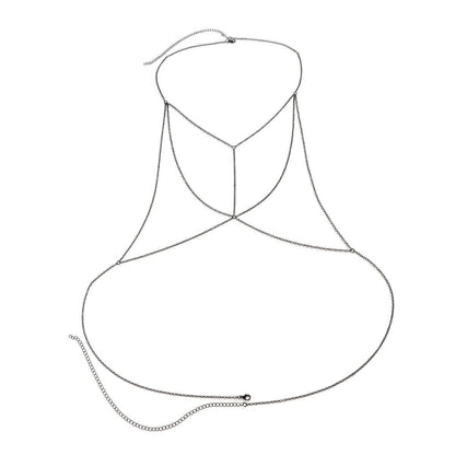 Dainty Layered Enamel Body Chain Bra